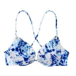 Victoria’s Secret blue Tie Dye Bikini Top